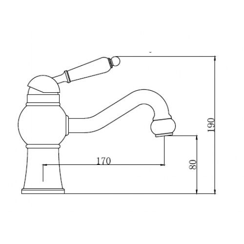 Смеситель для раковины KAISER Stone 61211